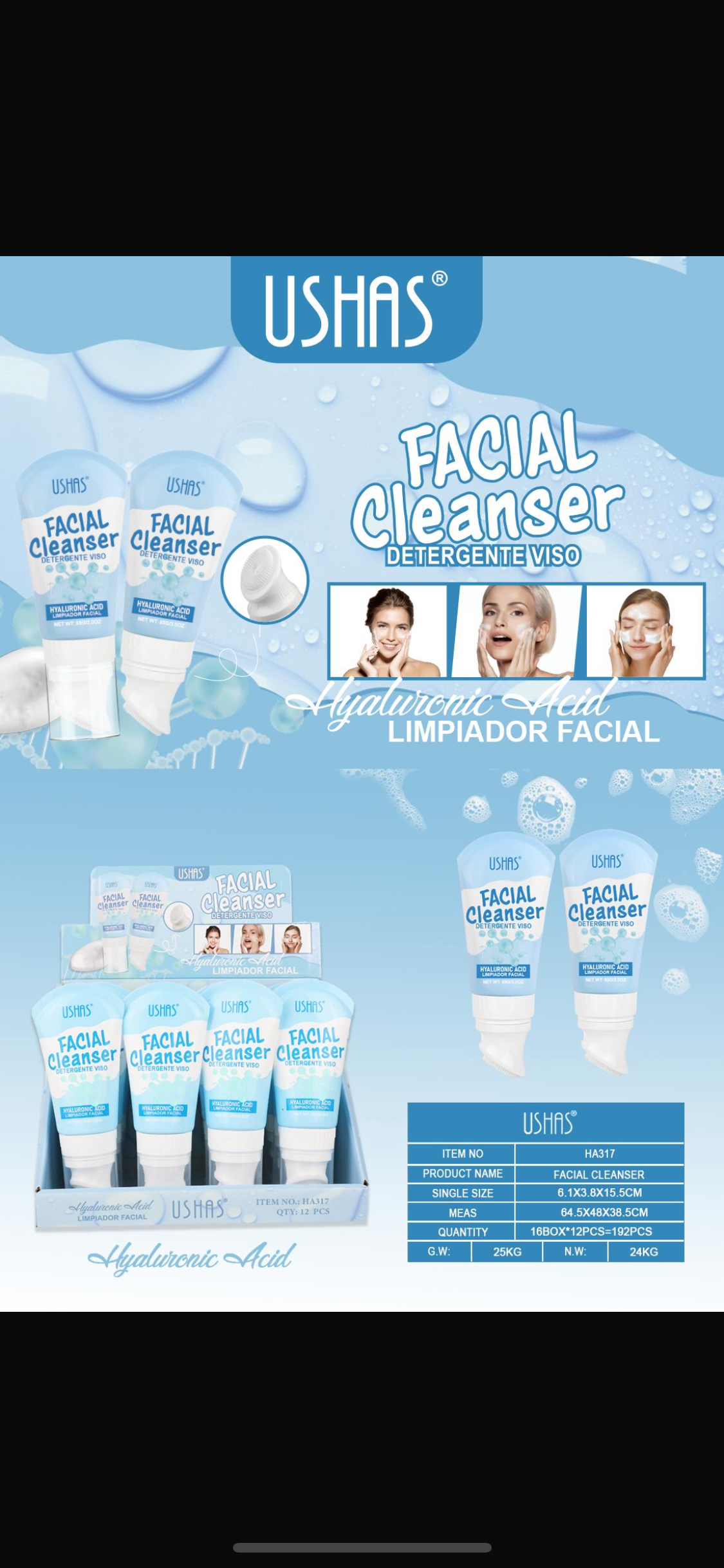 Detergente viso ushash